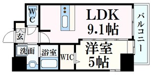 土橋駅 徒歩4分 8階の物件間取画像